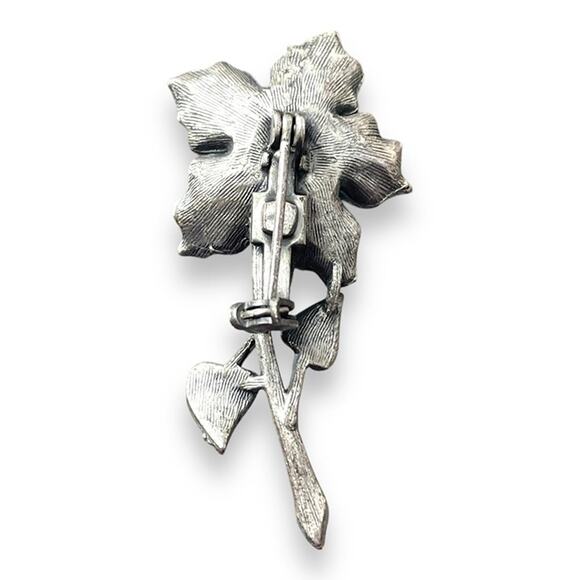 Vintage  flower pin brooch - Picture 2 of 4